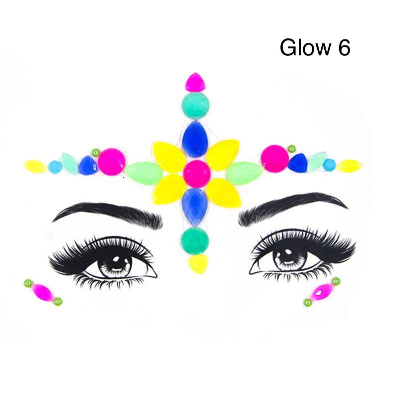 Glow in the Dark Face Gems - 14 NEW Designs for 2020! - The Songbird Collection 