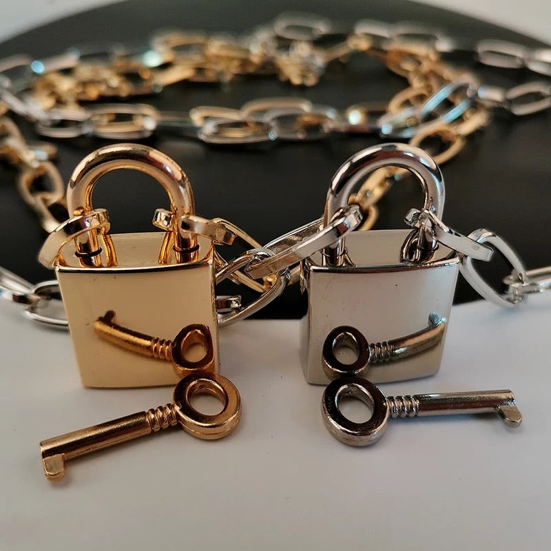 🔒 Lock and Key 🔑  Chain Necklace - LOW STOCK! - The Songbird Collection 