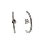 Layla Earlobe Hugger Earrings 925 Sterling Silver - The Songbird Collection 