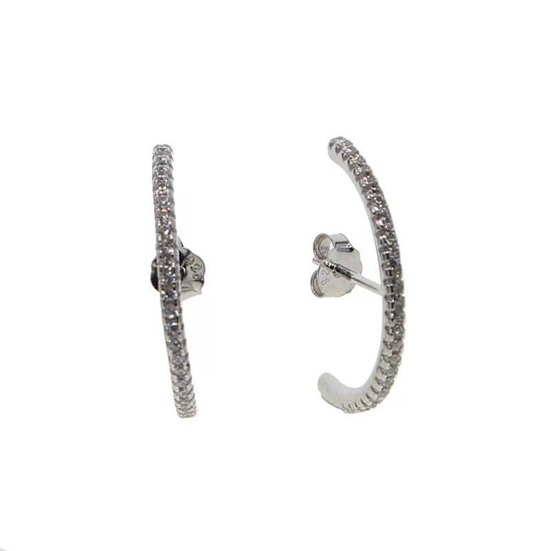 Layla Earlobe Hugger Earrings 925 Sterling Silver - The Songbird Collection 
