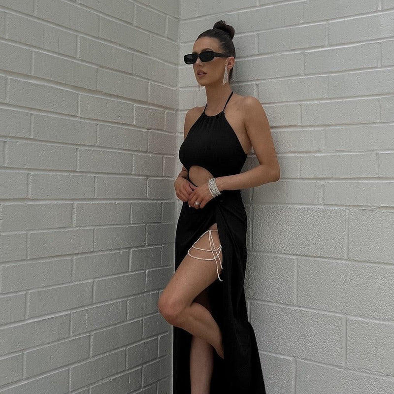 Drippin Glam Rhinestone Leg Chain - The Songbird Collection 