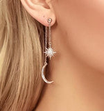 Sun & Moon Ear Jacket Earrings - #️⃣1️⃣ Selling Earrings of All Time!  RESTOCKED & ON SALE :) - The Songbird Collection 