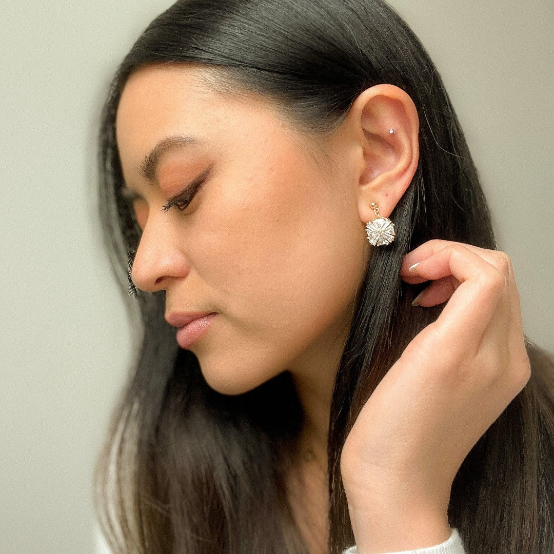 Nara Crystal Earrings-Earrings-The Songbird Collection