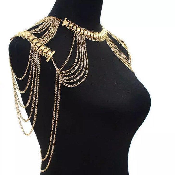 Golden Goddess Shoulder Chains - LOW STOCK! Last Chance!! - The Songbird Collection 