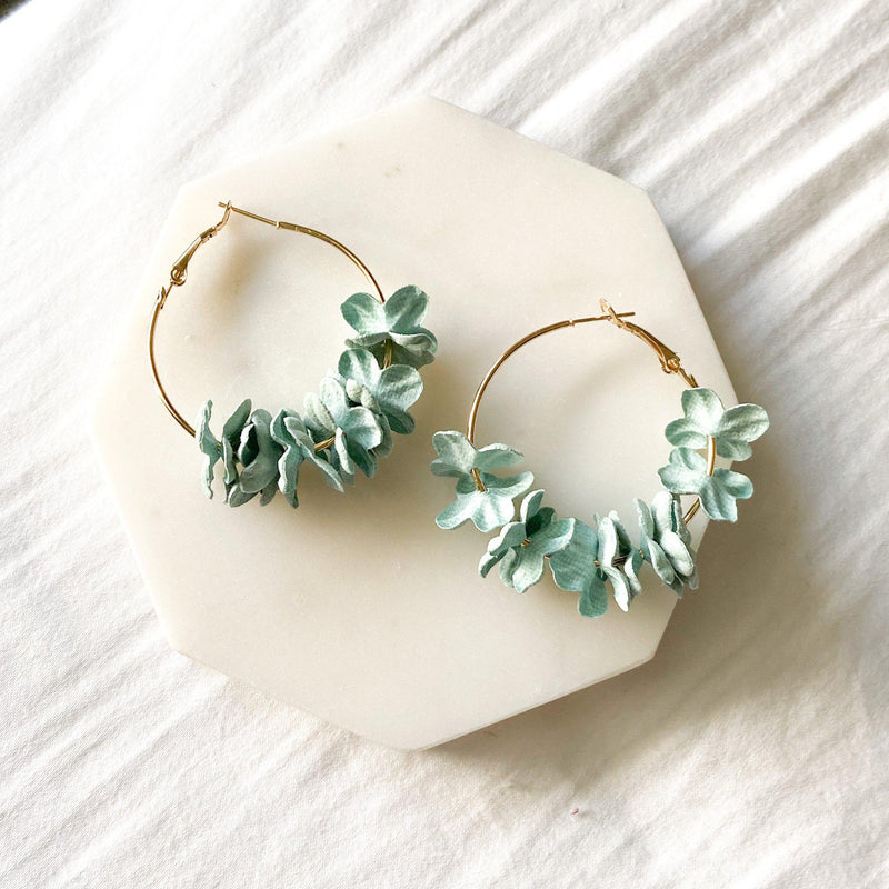 Anielle flower hoops Earrings - 4 Colors SELLING OUT!! - The Songbird Collection 