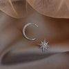 Twinkle Star & Moon Asymmetric Stud Earrings - Fan Fav! RESTOCKED!! - The Songbird Collection 