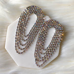 Roa Rhinestone Statement Earrings-Earrings-The Songbird Collection