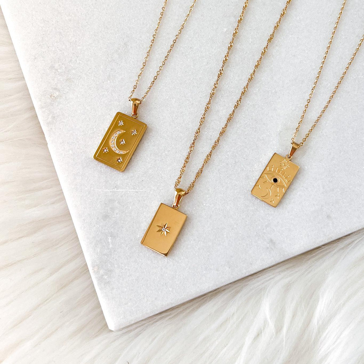 North Star Signet Necklace-Necklaces-The Songbird Collection