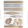 Metallic Temporary Tattoos - 6 Designs! LAST CHANCE