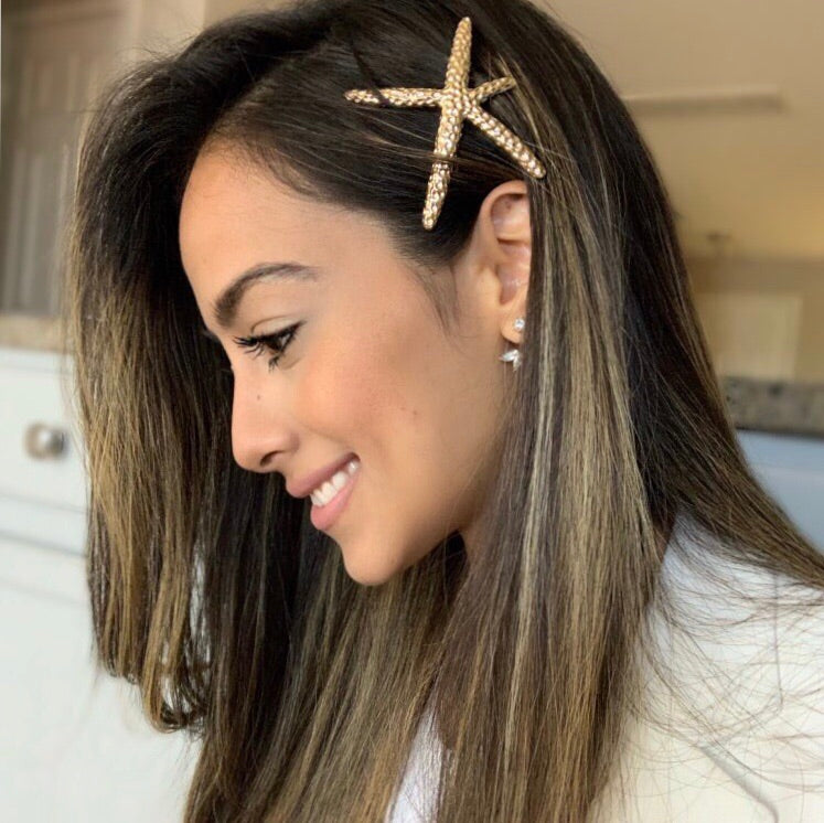 Sea Star Hair Clip - Gold RESTOCKED!! - The Songbird Collection 