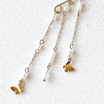 Butterfly and Pearls Ear Cuff-Earrings-The Songbird Collection