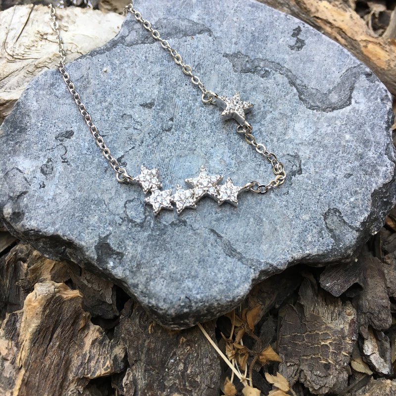 Shooting Stars Sterling Silver Necklace - 10 LEFT! - The Songbird Collection 