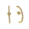 Layla Earlobe Hugger Earrings 925 Sterling Silver - The Songbird Collection 