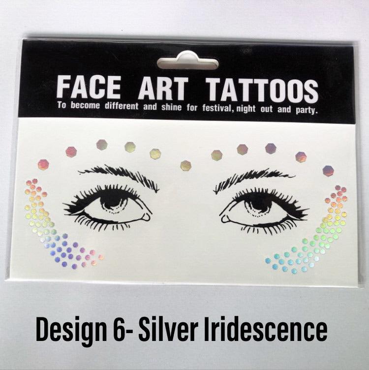 Metallic Face Temporary Tattoo Jewels - 11 Designs LOW STOCK!! - The Songbird Collection 