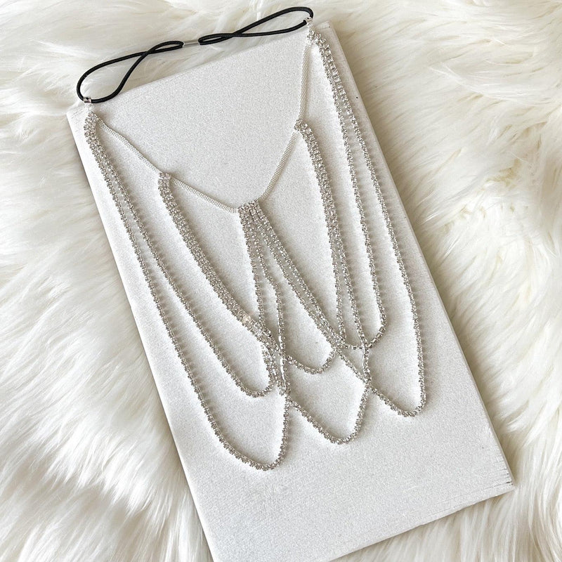 Drippin Glam Rhinestone Leg Chain - The Songbird Collection 