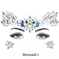 Mermaid Face Gems - 5 Designs! - The Songbird Collection 