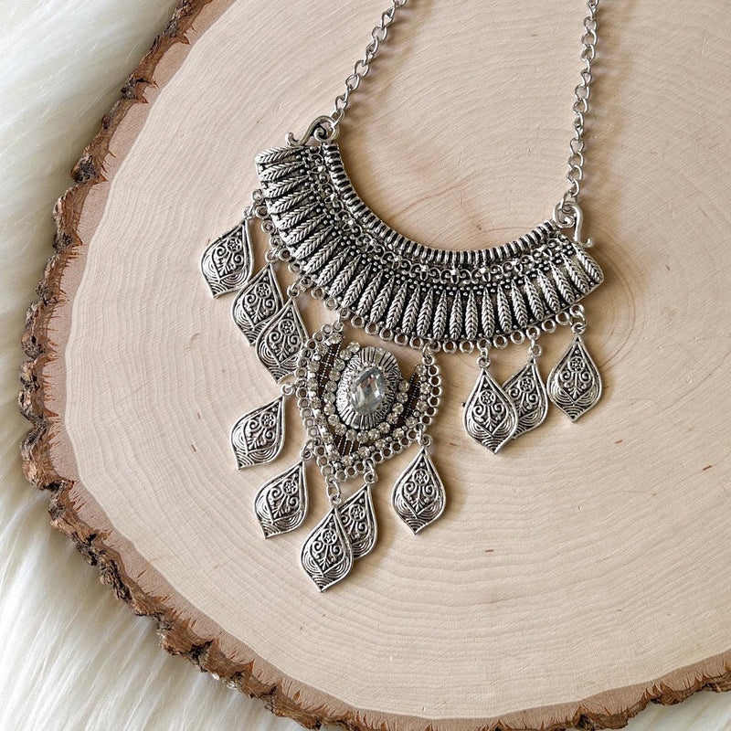 Talia Boho Statement Necklace-Necklaces-The Songbird Collection