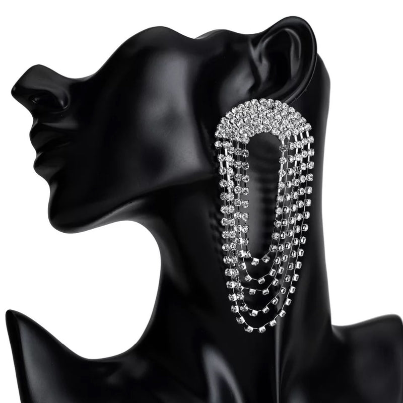 Roa Rhinestone Statement Earrings - LOW STOCK! - The Songbird Collection 