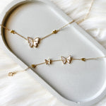 Chrysalis Butterfly Choker-Necklaces-The Songbird Collection