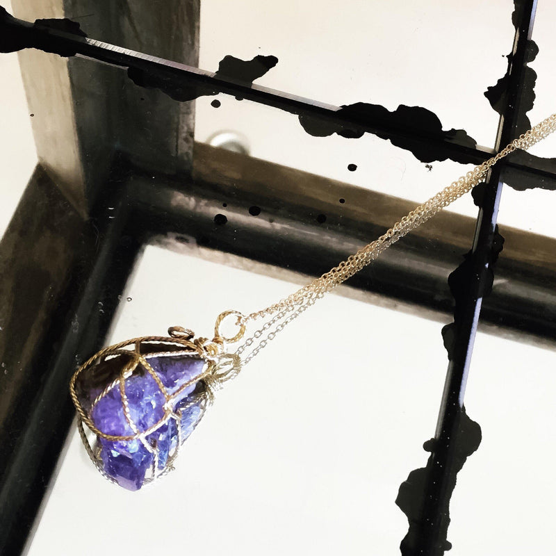 Raw Stone Crystal Necklace - 6 Colors LOW STOCK! - The Songbird Collection 