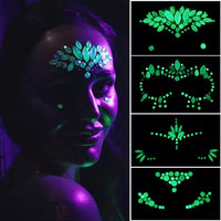 Glow in the Dark Face Gems - 14 NEW Designs for 2020! - The Songbird Collection 