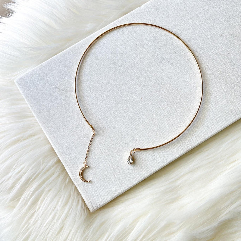 Crescent Moon Open Choker - The Songbird Collection 