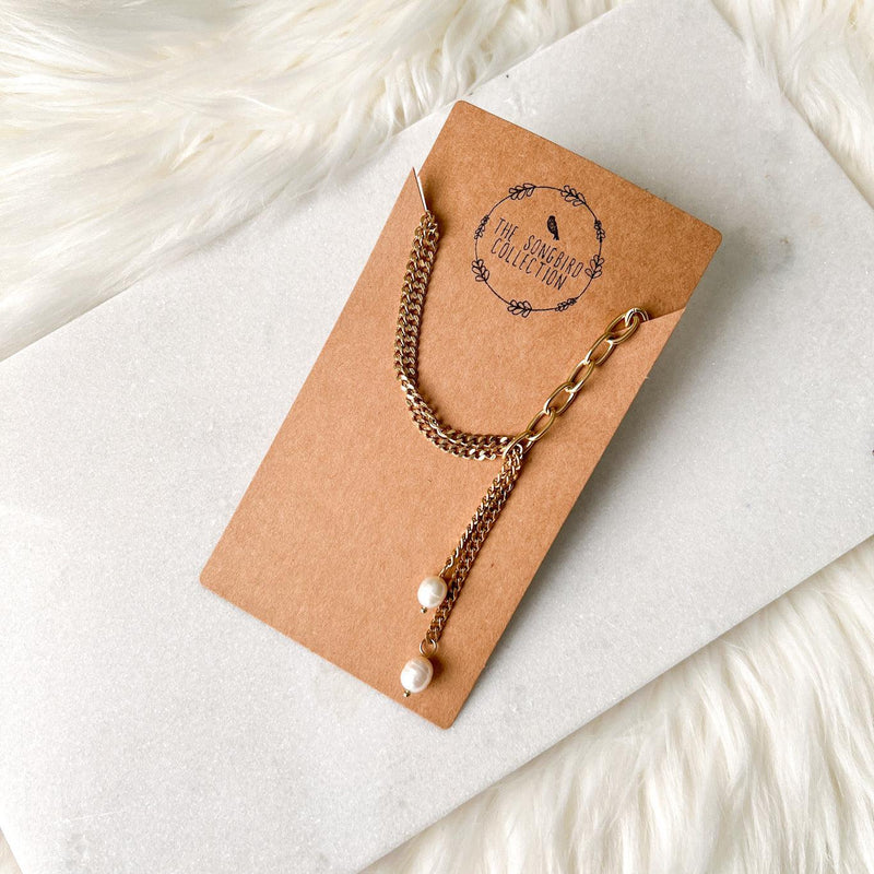 Anais Freshwater Pearl Necklace-Necklaces-The Songbird Collection