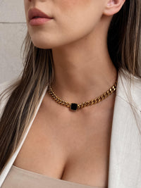 Nadia Chunky Chain Necklace-Necklaces-The Songbird Collection