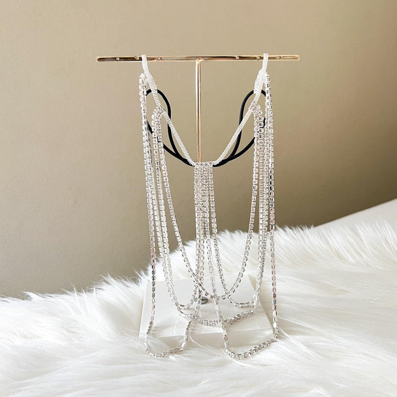 Drippin Glam Rhinestone Leg Chain - The Songbird Collection 