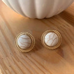 Embrace Pearly Stud Earrings - The Songbird Collection 