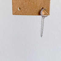 Cielo Chain Huggie Earrings-Earrings-The Songbird Collection