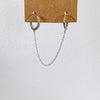 Lipa Chain Link Huggie Earring - 925 Sterling Silver-Earrings-The Songbird Collection