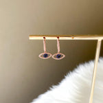 Blue Eye Huggies-Earrings-The Songbird Collection
