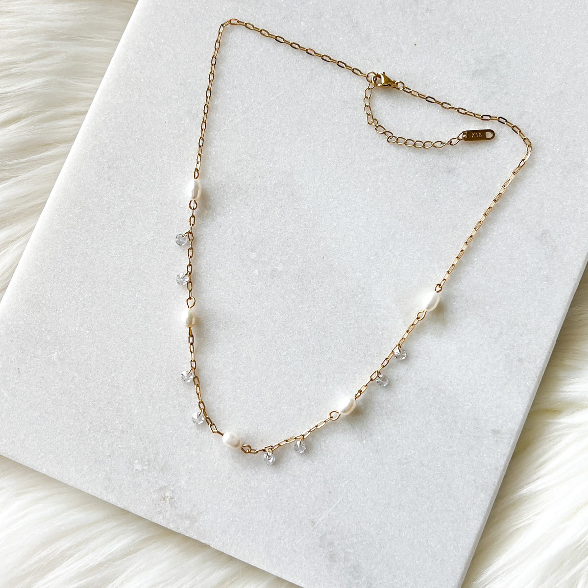 Amerie Freshwater Pearl Necklace-Necklaces-The Songbird Collection