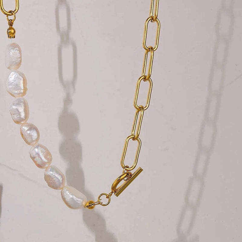 Addison Freshwater Pearl Necklace-Necklaces-The Songbird Collection