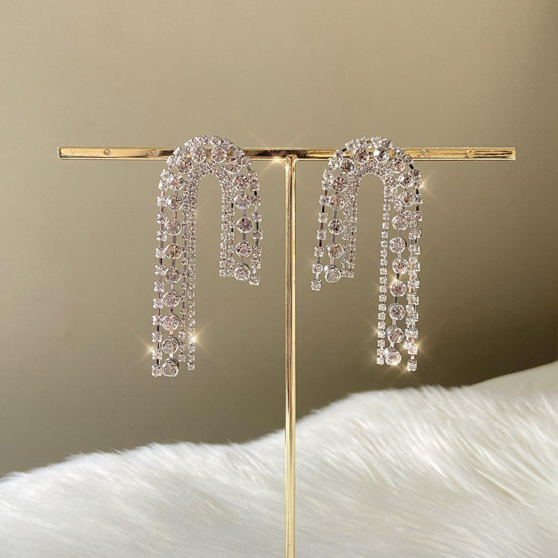 Remy Rhinestone Earrings-Earrings-The Songbird Collection