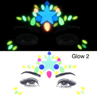 Glow in the Dark Face Gems - 14 NEW Designs for 2020! - The Songbird Collection 