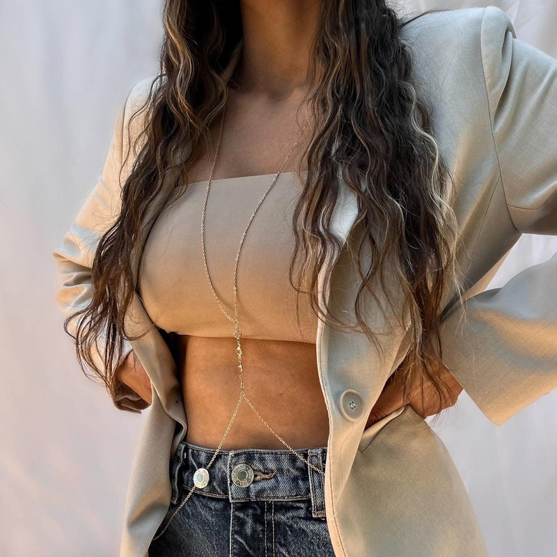 Morning Dew Body Chain-Body Jewelry-The Songbird Collection