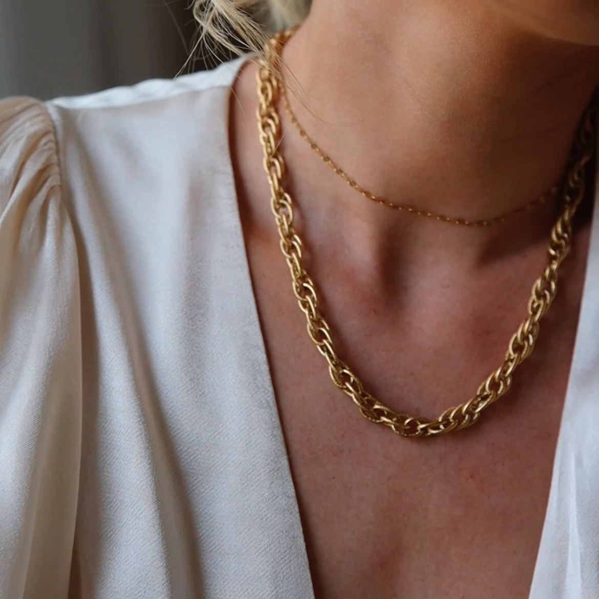 Karina Chain Necklace-Necklaces-The Songbird Collection