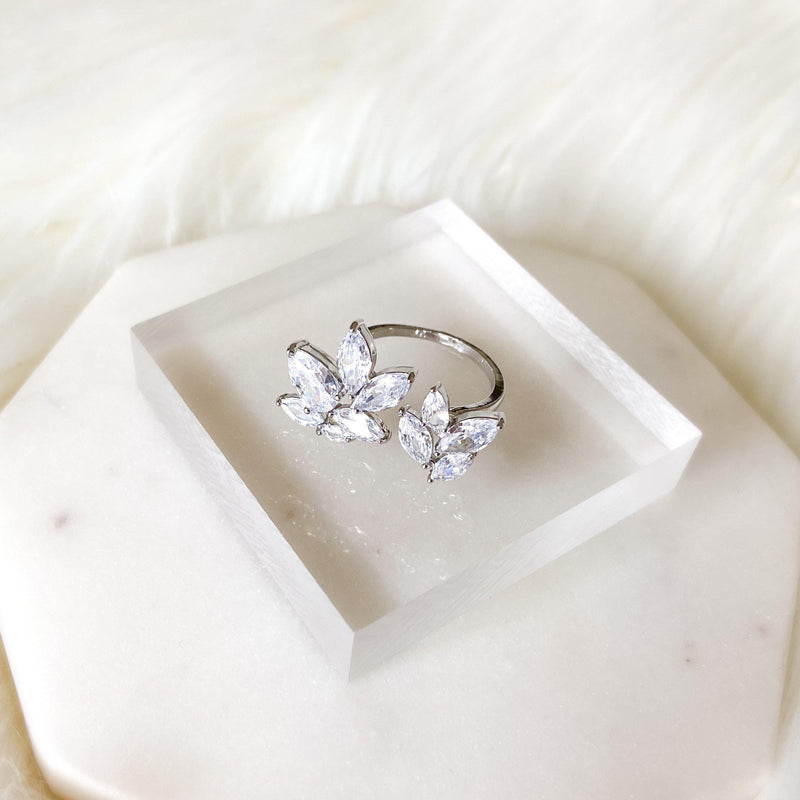 Radiance Open Petal Ring-Rings-The Songbird Collection