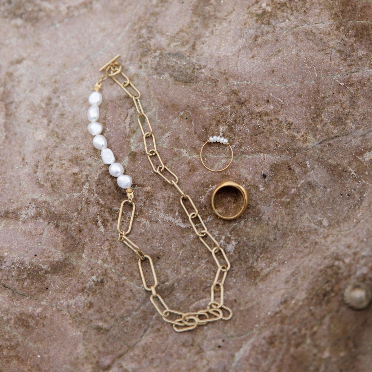 Addison Freshwater Pearl Necklace-Necklaces-The Songbird Collection