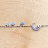 Moon and Stars Charm Bracelet - LOW STOCK! - The Songbird Collection 