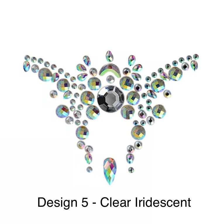 Belly Button Design 5  Clear Iridescent - 2 LEFT