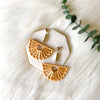 Costa Rica Wooden Statement Earrings - 7 LEFT - The Songbird Collection 