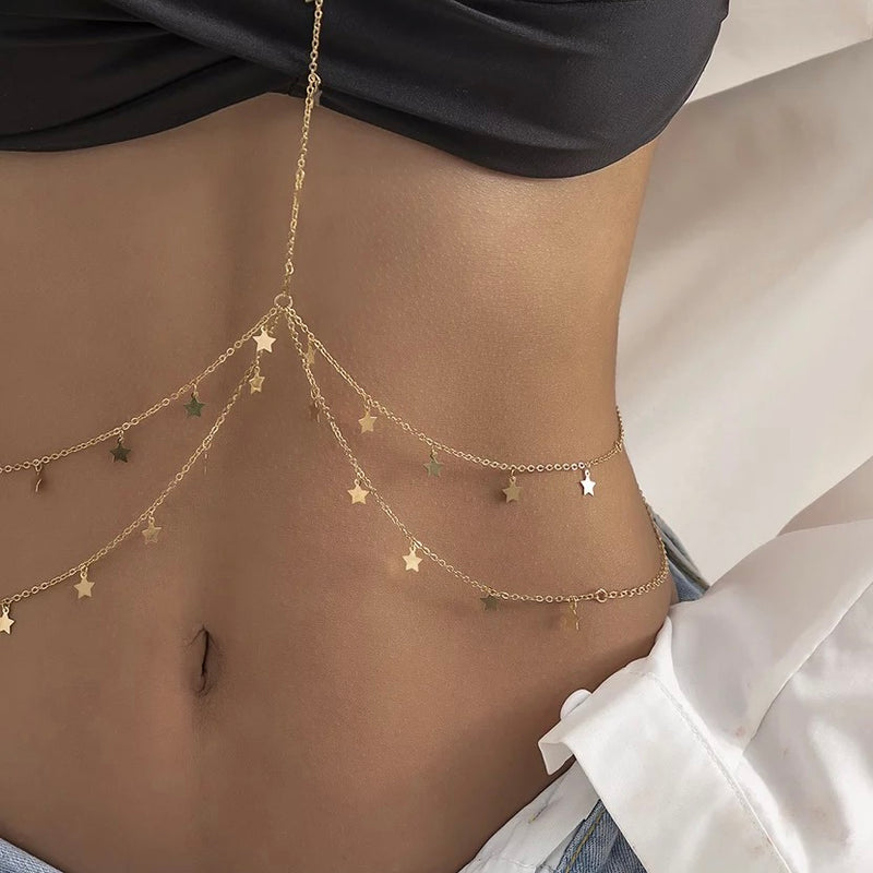 Stardust Body Chain-Body Jewelry-The Songbird Collection