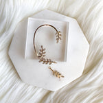 Laurel Leaf Ear Hook / Ear Cuff-Earrings-The Songbird Collection