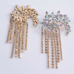 Fireworks Rhinestone Tassel Earrings - 2 Color Choices! - The Songbird Collection 