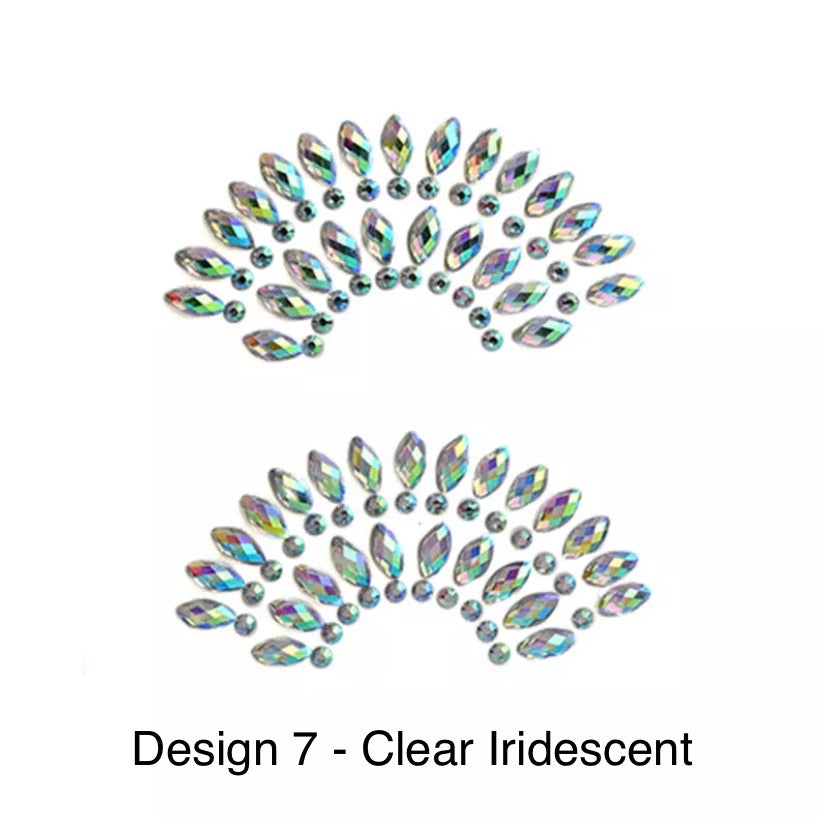 Belly Button Design 7 - Clear Iridsecent