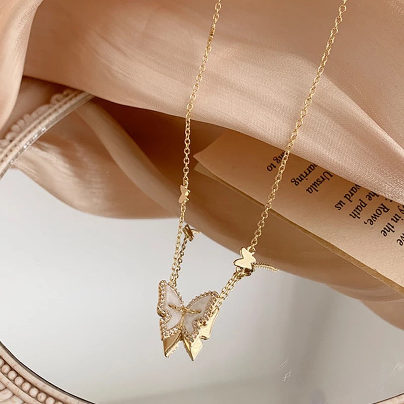 Chrysalis Butterfly Choker-Necklaces-The Songbird Collection