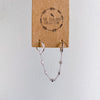 Bebe Bejeweled Chain Link Huggie Earring - 925 Sterling Silver-Earrings-The Songbird Collection